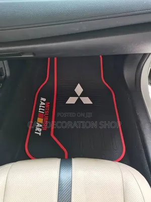 5pc Mitsubishi Car Fitted With Branded Rubber Mats