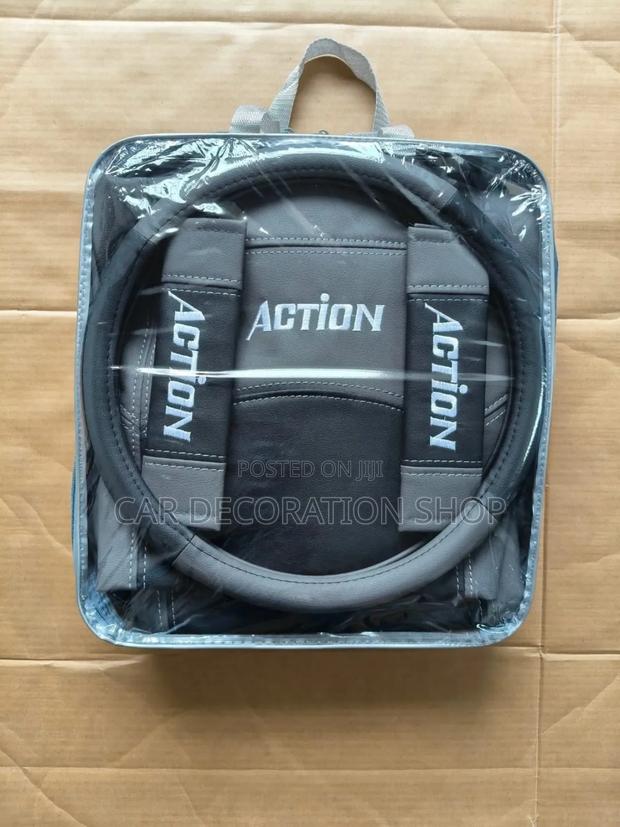 Grey Black 5 Seater Seat Top Covers - thumbnail 2