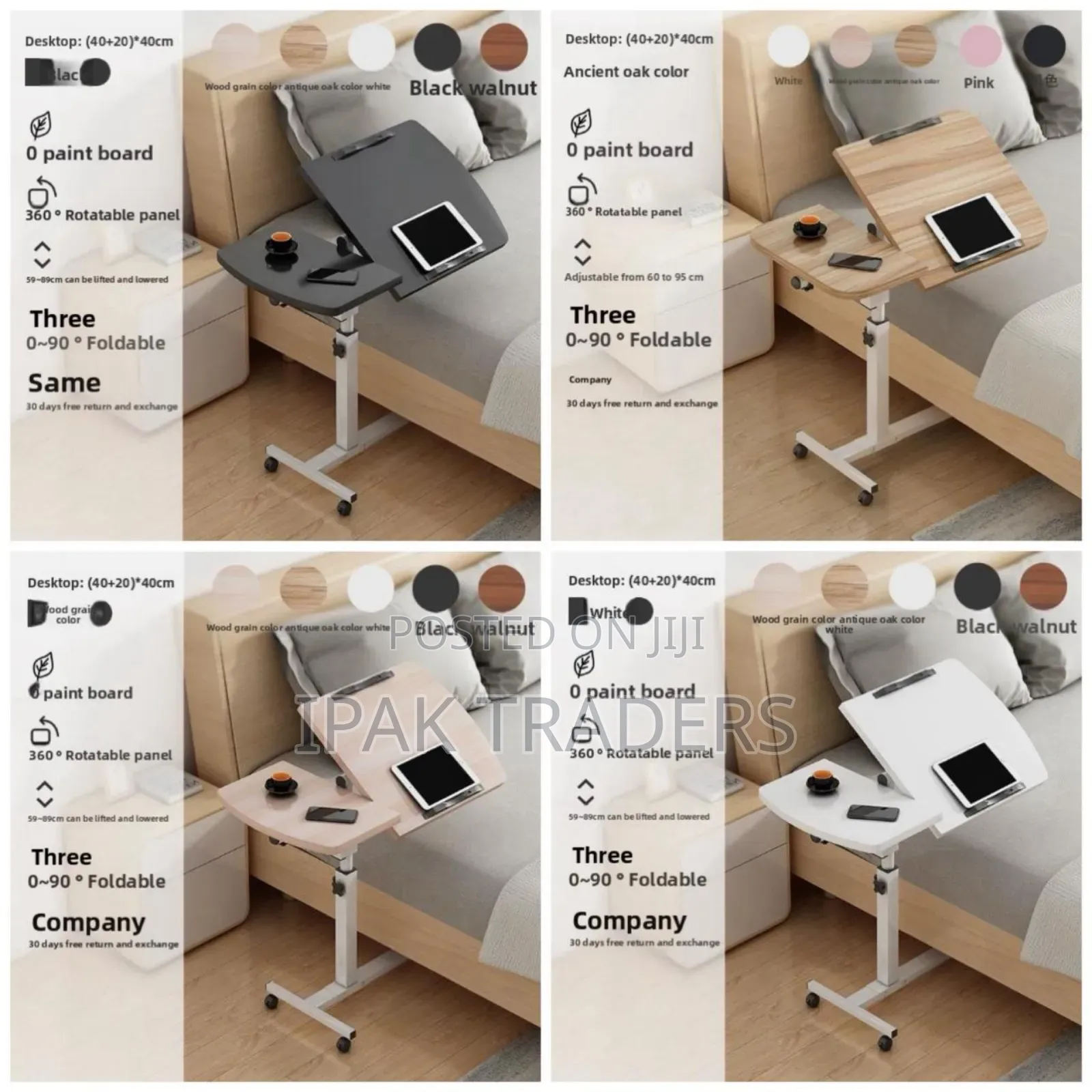 * Adjustable Laptop Desk With Wheels