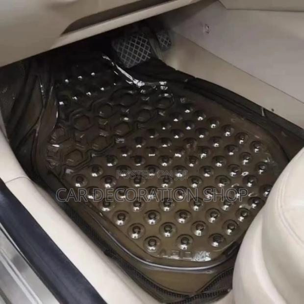 Design 5pc PVC Cleack Black 5 Seater Car Floor Mats