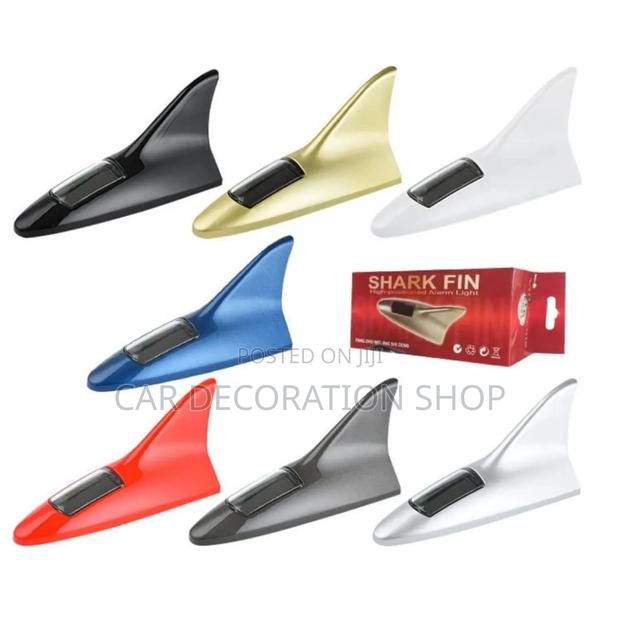 Car Shark Fin Led Solar Flashing Warning Decoration Lights