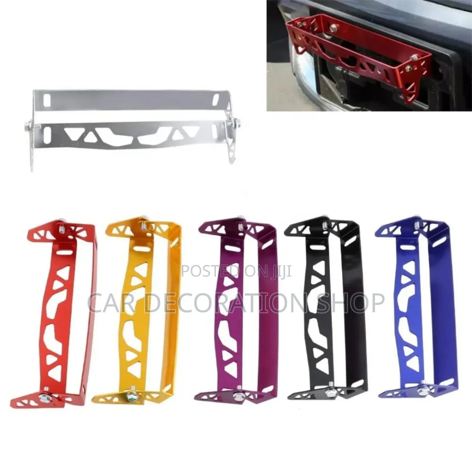 Adjustable Angle Tilt Car Front Bumper Licence Plate Holder