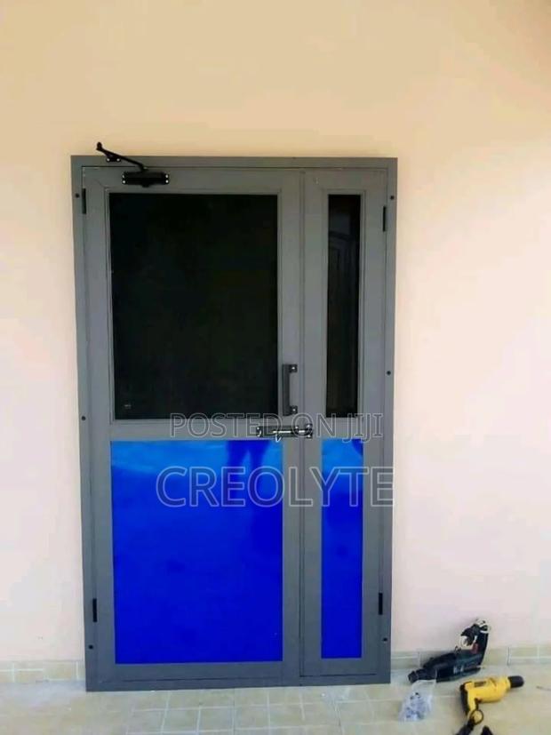 Aluminium Door With Single Side Screen - main view