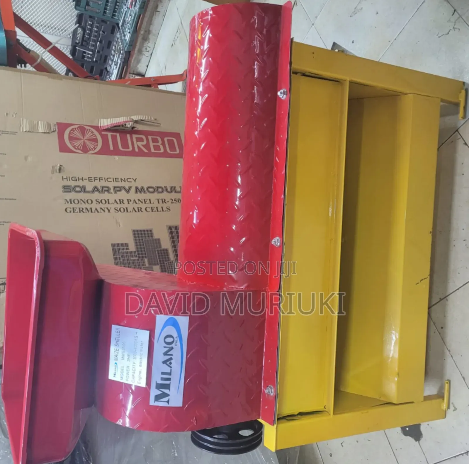 Electric Maize Sheller With 3 Hp Motor.