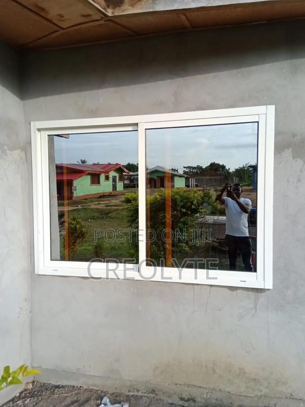 Heavy Duty White Framed Aluminium Sliding Windows - main view