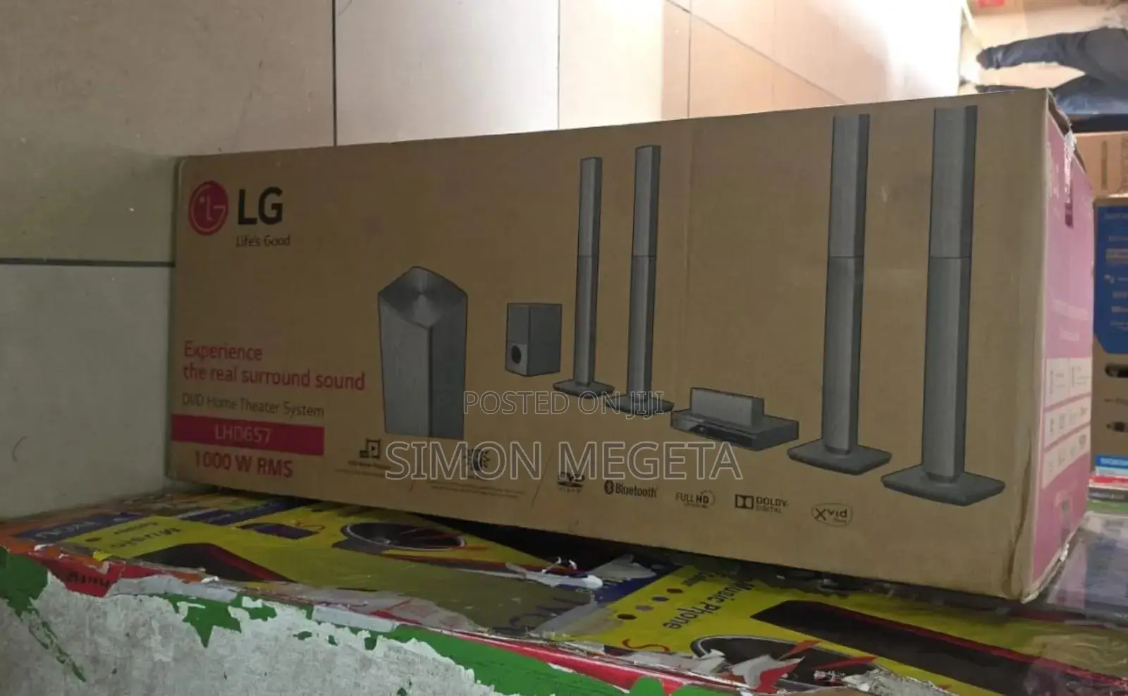 Lg LHD-657 1000w 5.1 Channel DVD Home Theatre System – Black