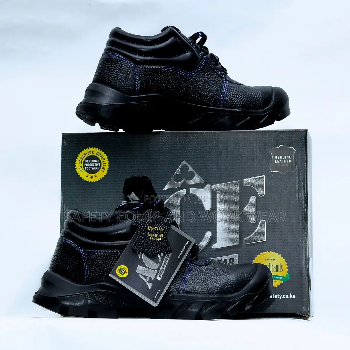 Ace Mamba Safety Shoes Blue