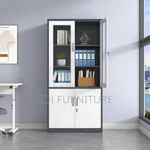 Office Cabinet : 2-Door Metallic Office Cabinet