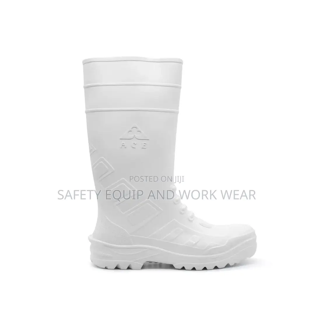 White Steel Toe Ace Gumboot (Ace Nyatiace Tsavo)