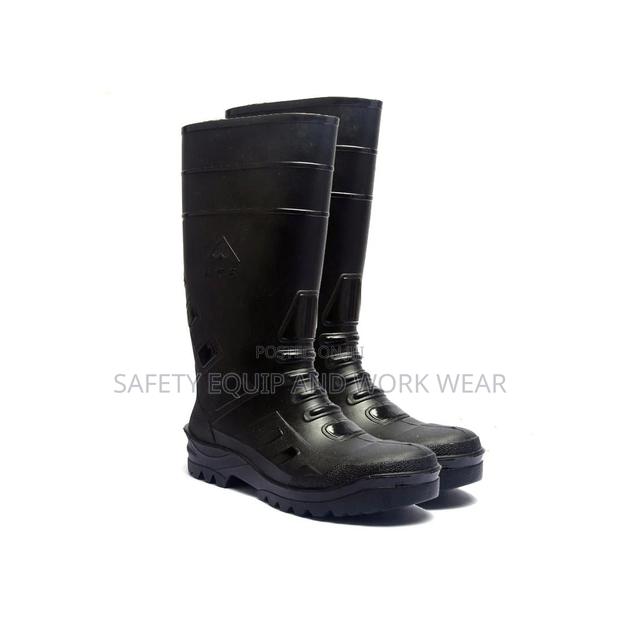 Ace Tsavo Safety Gumboots - Black (With Steel Toe)