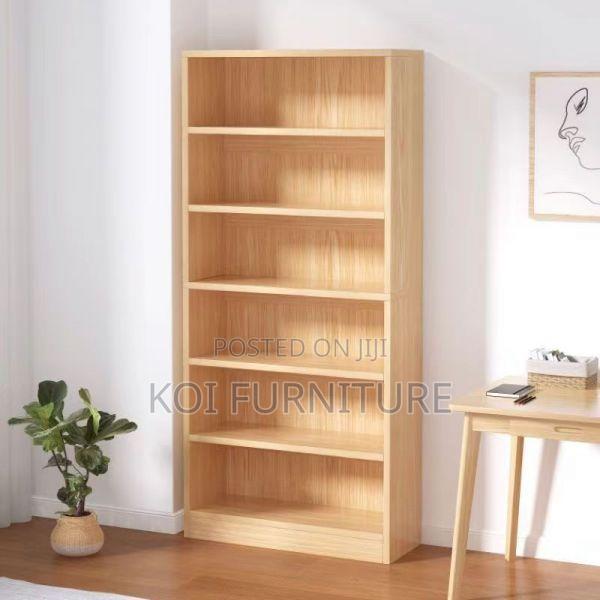 Office Bookcase : Modern Six Tier Cherry Bookshelf - main view