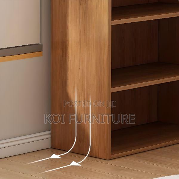 Office Bookcase : Modern Six Tier Cherry Bookshelf - thumbnail 2