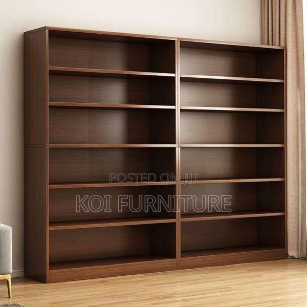 Office Bookcase : Modern Six Tier Cherry Bookshelf - thumbnail 3