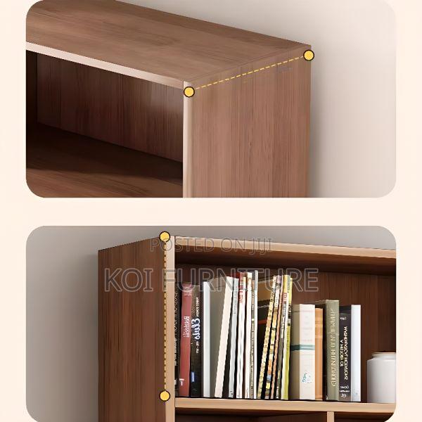 Office Bookcase : Modern Six Tier Cherry Bookshelf - thumbnail 5