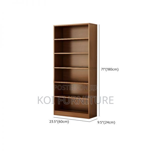 Office Bookcase : Modern Six Tier Cherry Bookshelf - thumbnail 6