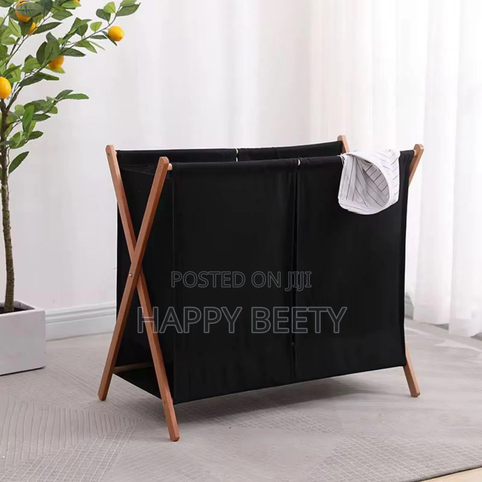 Foldable Partitioned Laundry Basket