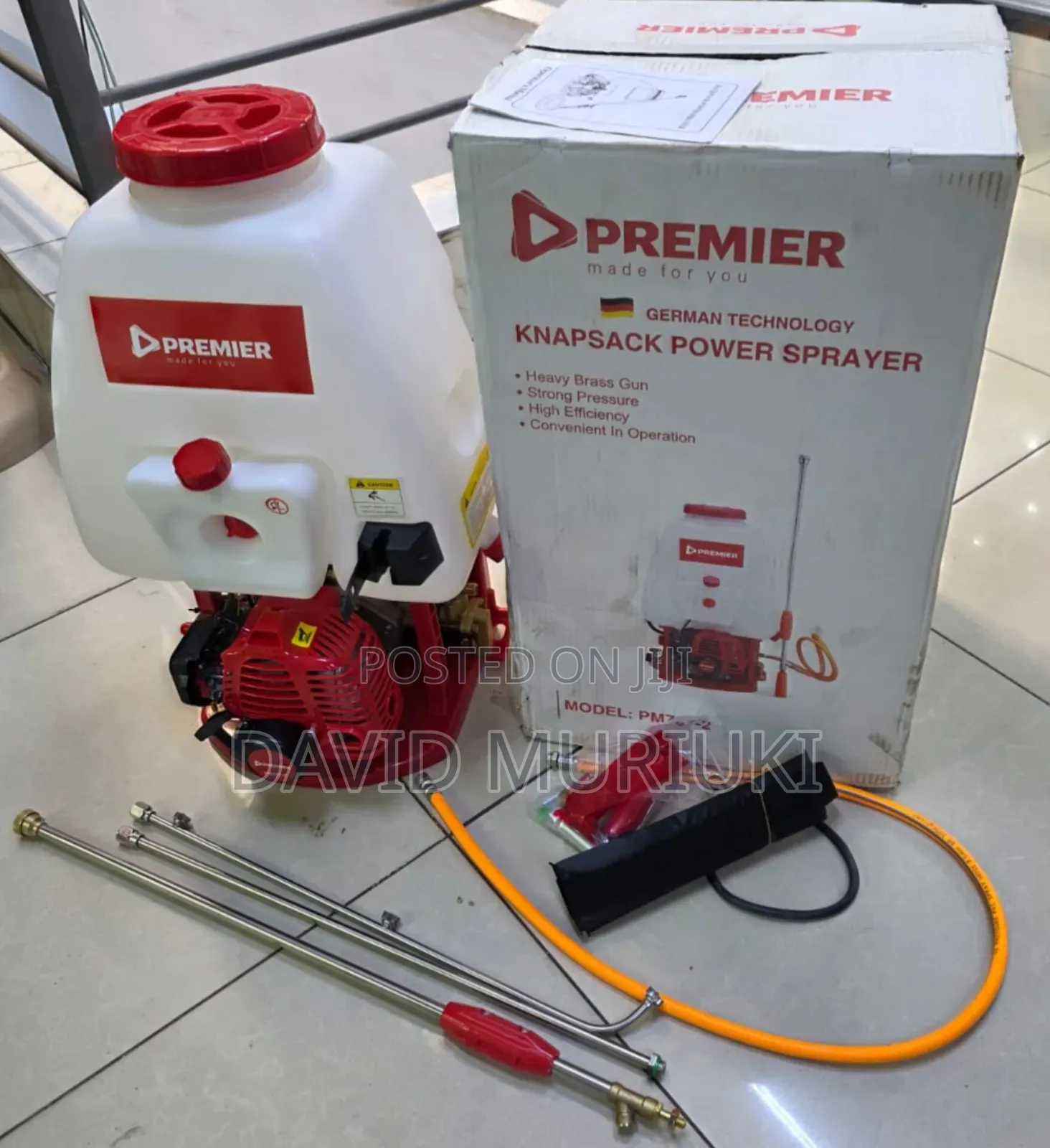 Premier Agricultural Petrol Sprayer 2-Stroke Backpack Type