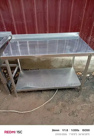 Stainless Table, Strong and Durable Rust-Free Stainless Working Table