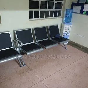 3in 1 Black Office Waiting Chair Available