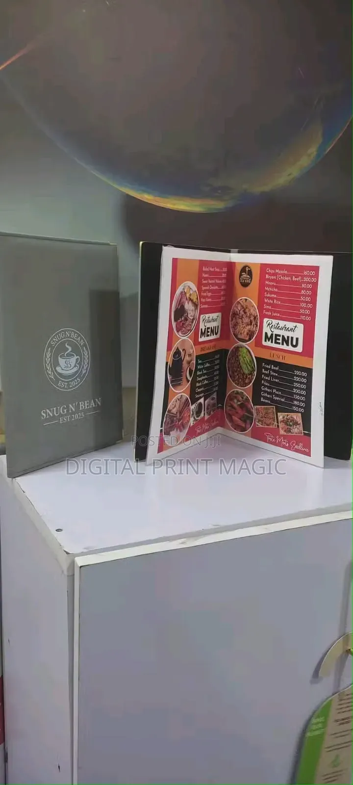 Hotel Menu Holders