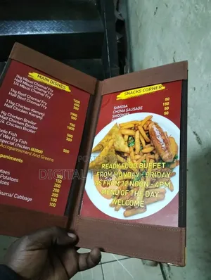 Hotel Menu Holders