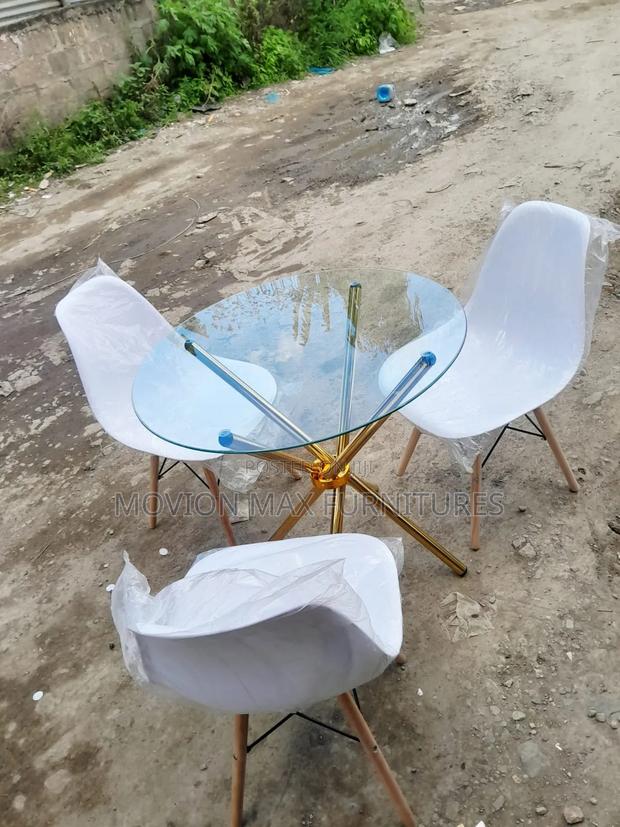 Top Glass 3seater Dinner Chair