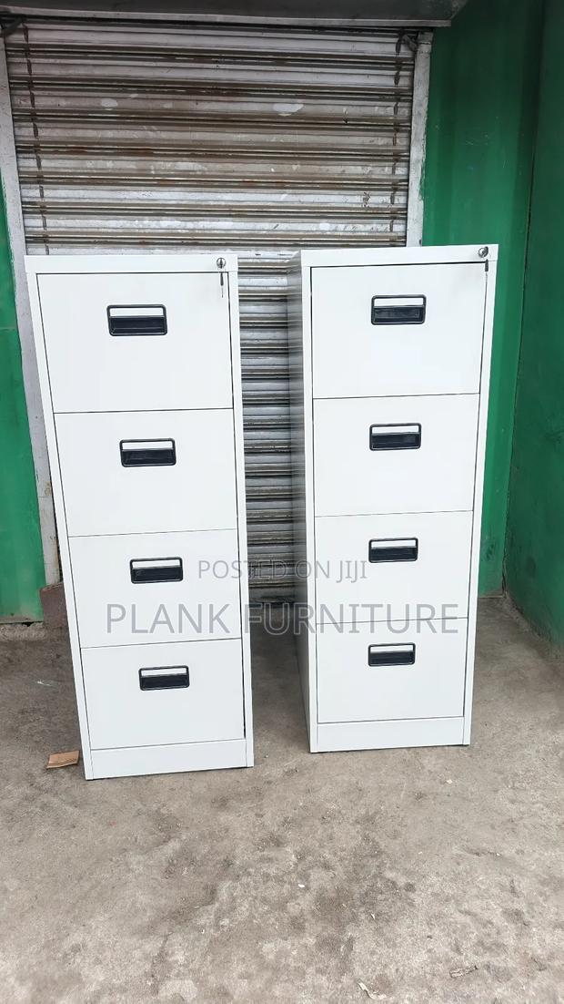 Metallic 4 Drawers File Cabinet - main view