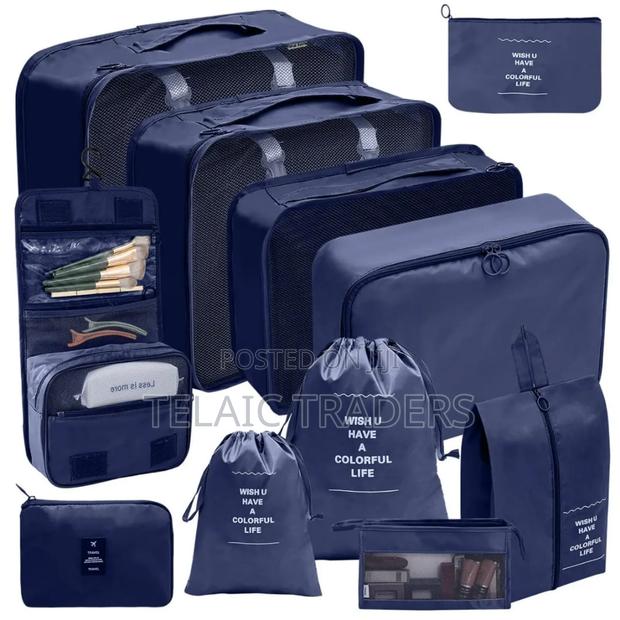11pc Luggage Travel Organizer for Suitcase - thumbnail 3