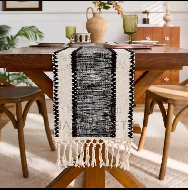 Elegant Style Cotton Decoration Table Runner Set - thumbnail 5