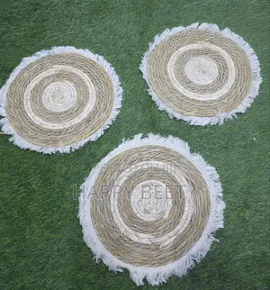 Modern Woven Round Rattan Placemats