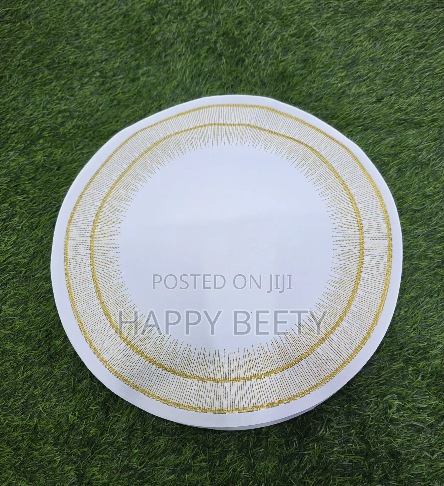 Modern Round Faux Leather PVC Table Mats