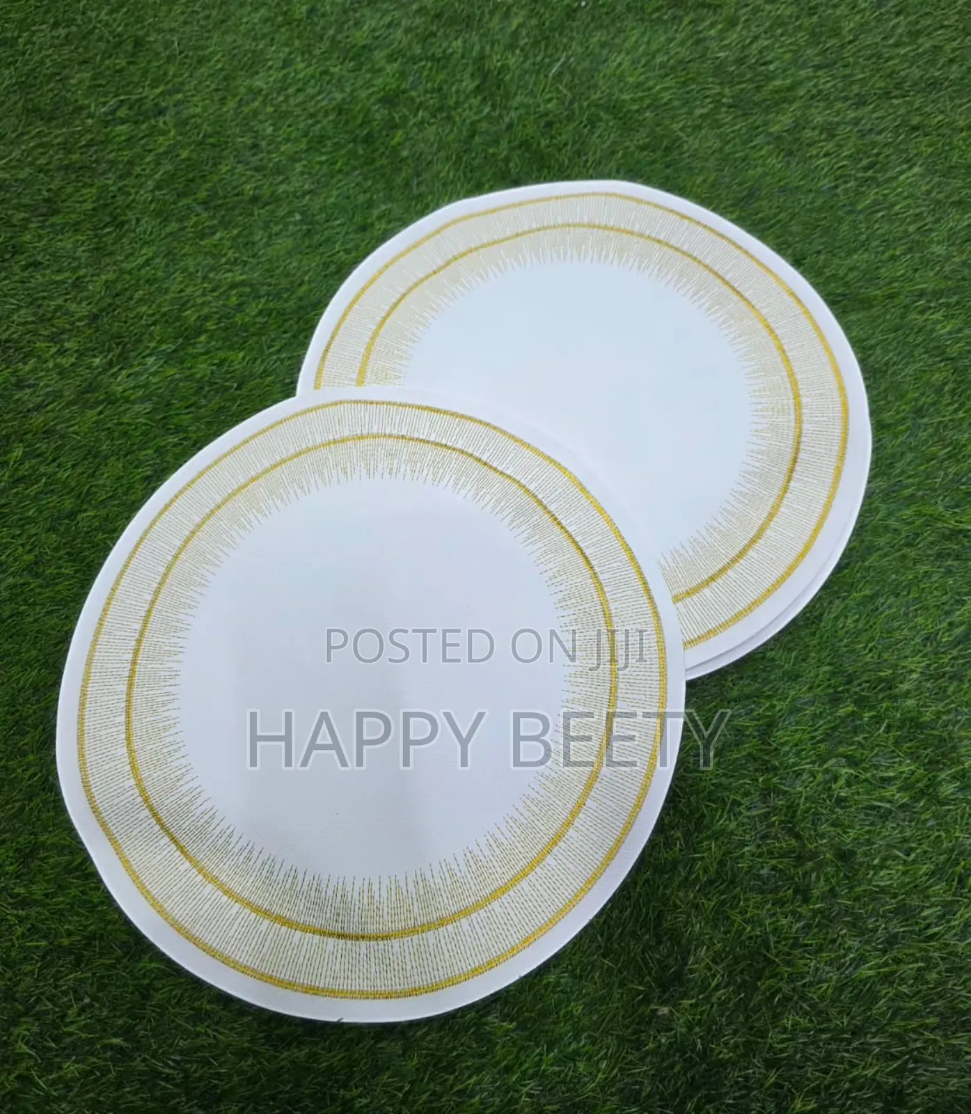 Modern Round Faux Leather PVC Table Mats