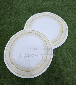 Modern Round Faux Leather PVC Table Mats