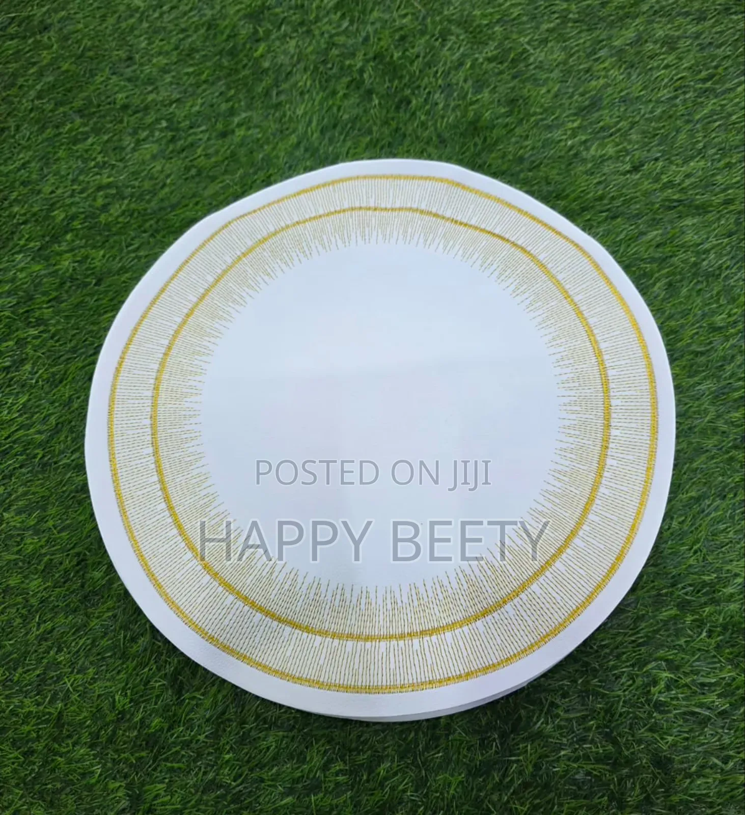 Modern Round Faux Leather PVC Table Mats