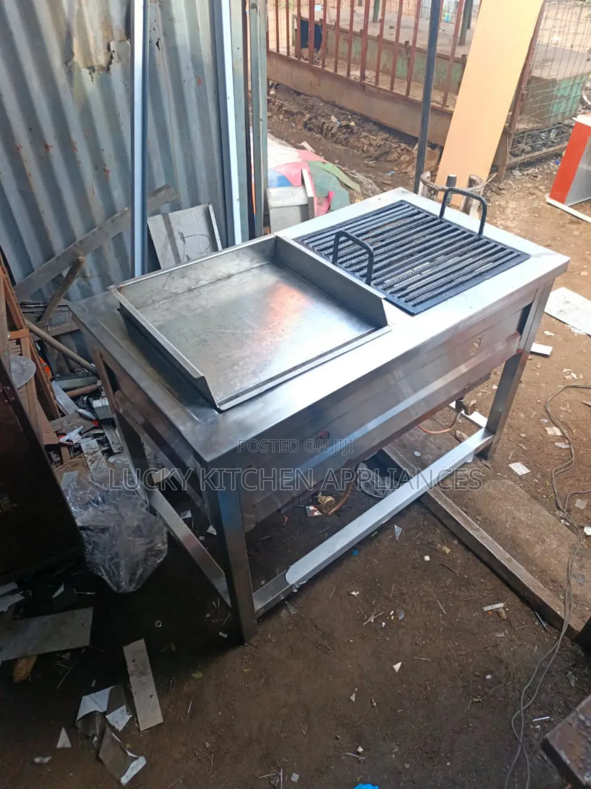 Combined Unit Griddle and Grill Heavier Gauge.