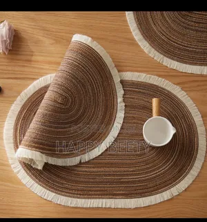Round Elegant Braided Table Mats.