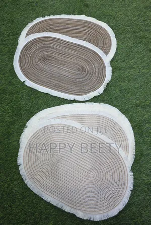 Round Elegant Braided Table Mats.