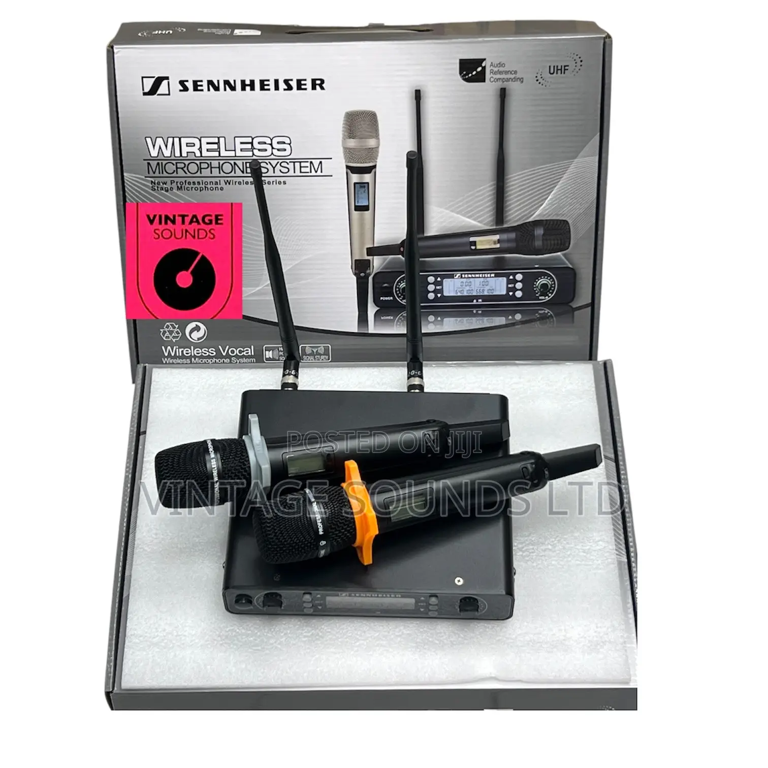 Sennheiser SKM 95 High-Performance Dual Wireless Mic Set.