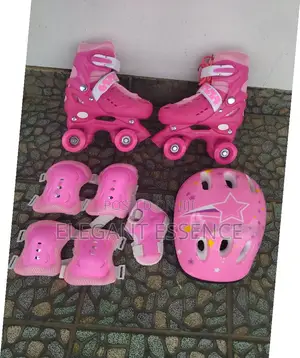 Kids Quad/Trainer Skates Shoes Adjustable Full Set Size 30-34