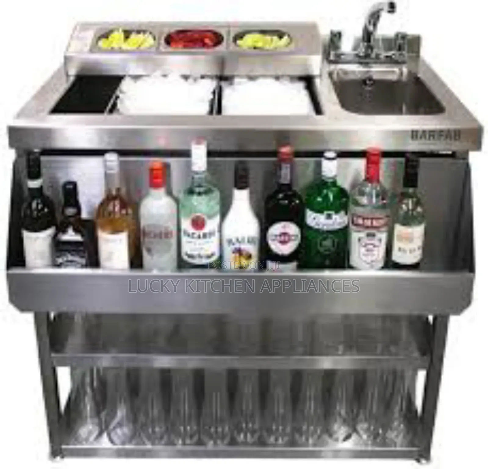 Stainless Steel Wine Display.