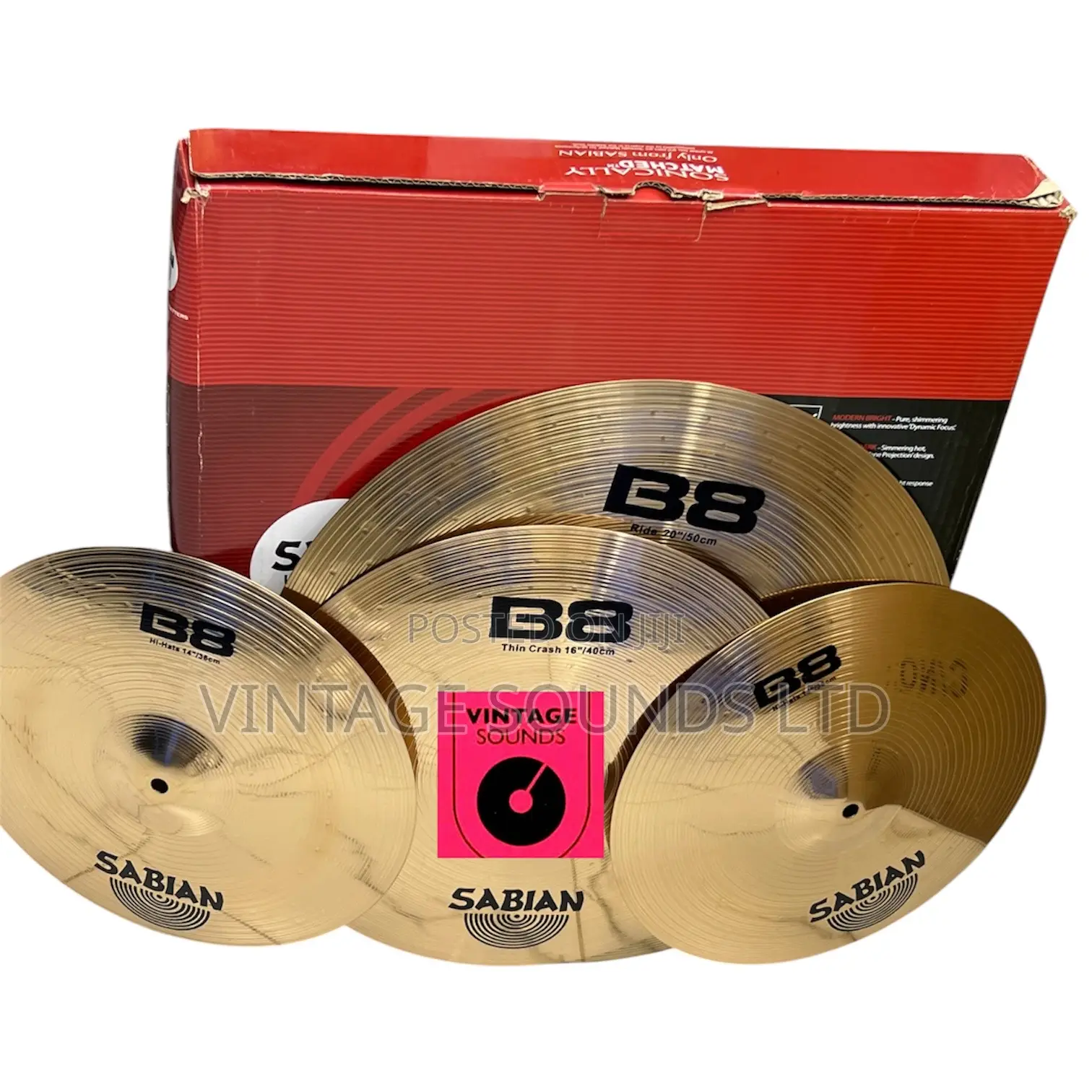 Complete Sabian B8 Drumset Cymbals – High-Performance Pack