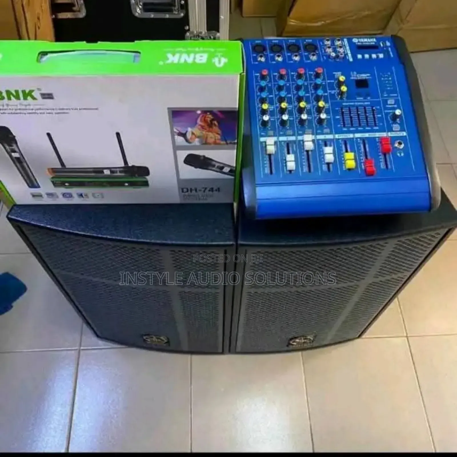 Startup Full Sound System- 4ch Mixer - (2)15" Mid Range Speakers Kit