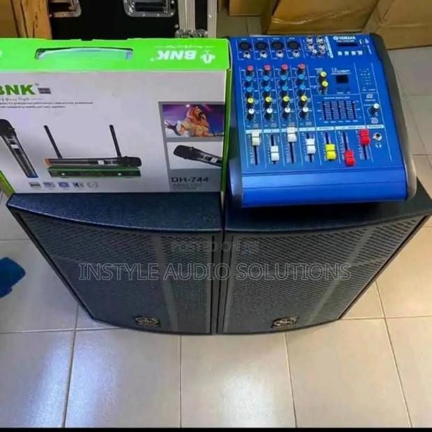 Startup Full Sound System- 4ch Mixer - (2)15" Mid Range Speakers Kit