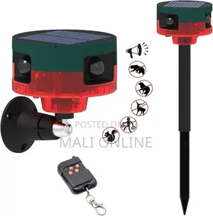 Solar Motion Sensor Alarm Siren 360° Detection Strobe Light