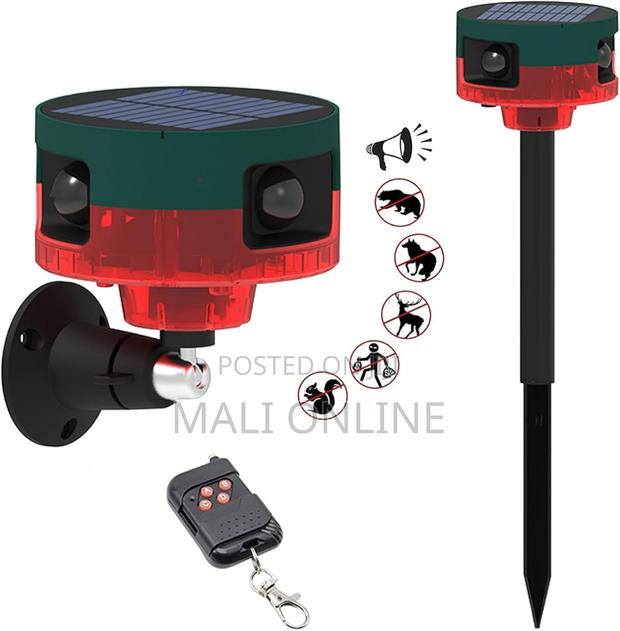 Solar Motion Sensor Alarm Siren 360° Detection Strobe Light - thumbnail 2