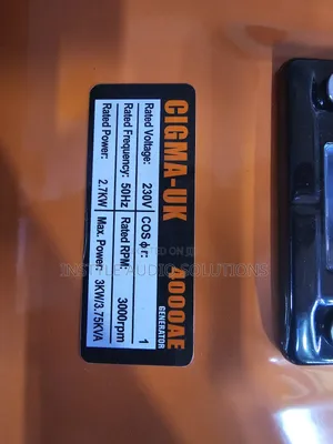 3 7kva Petrol Engine Keystart Cigma Uk Generator