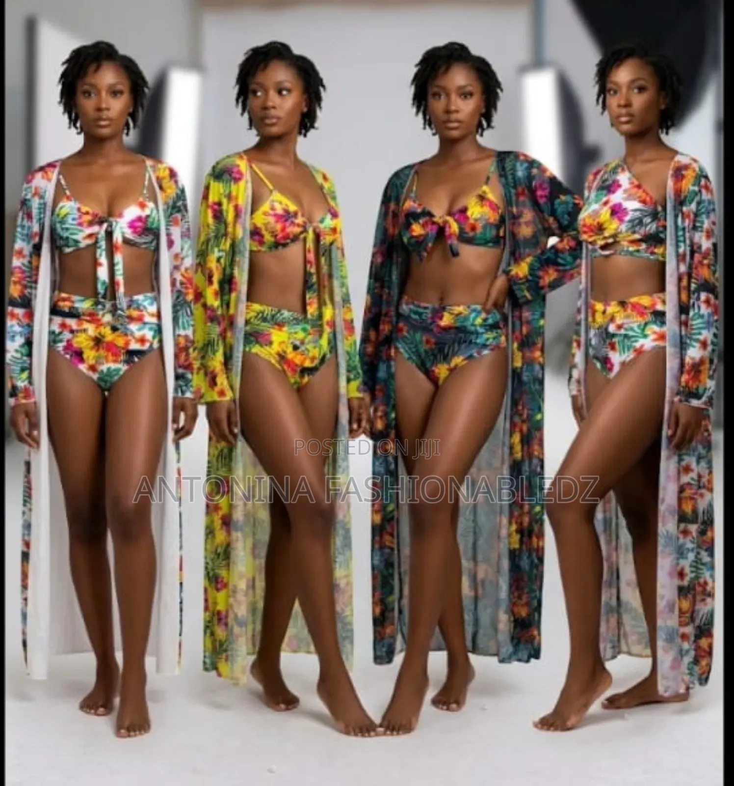 Sexy Bikini Set With Kimono