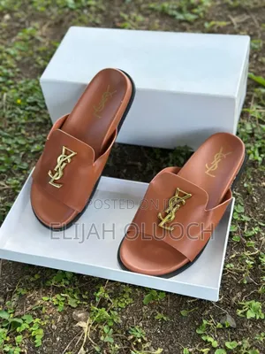 High Quality (Ysl) Saint Laurent) Slip-on Leather Sandals