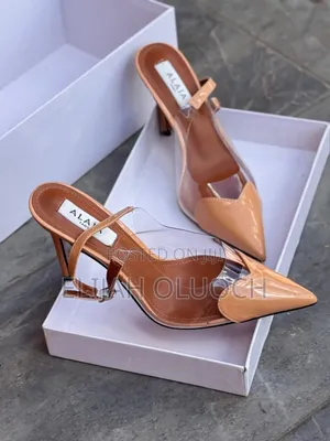High Quality Slingback (Alaia) Clear Strap Heels