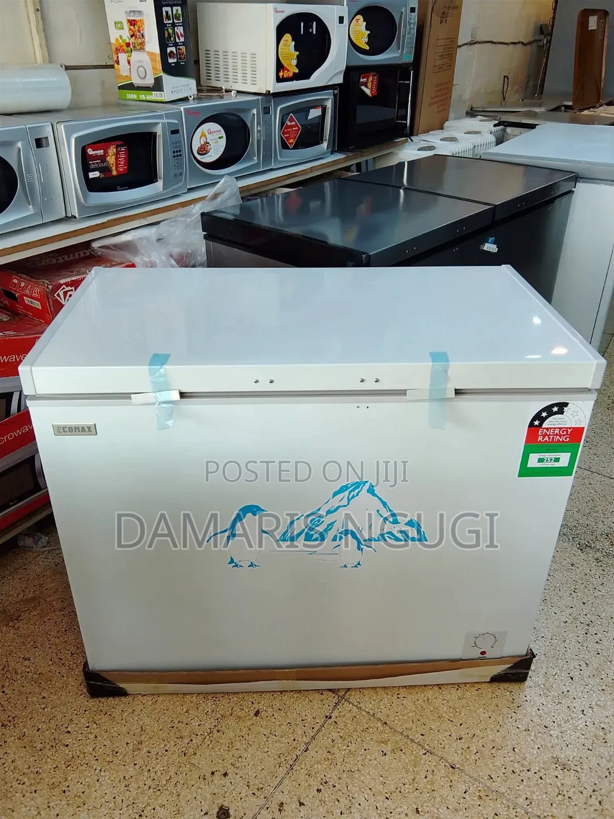 White Ecomax Deep Freezer
